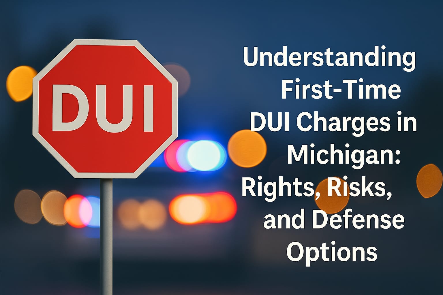 Understanding First Time DUI Charges in Michigan